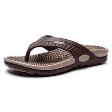 Flip flops med massagesula och halkgrepp Brun