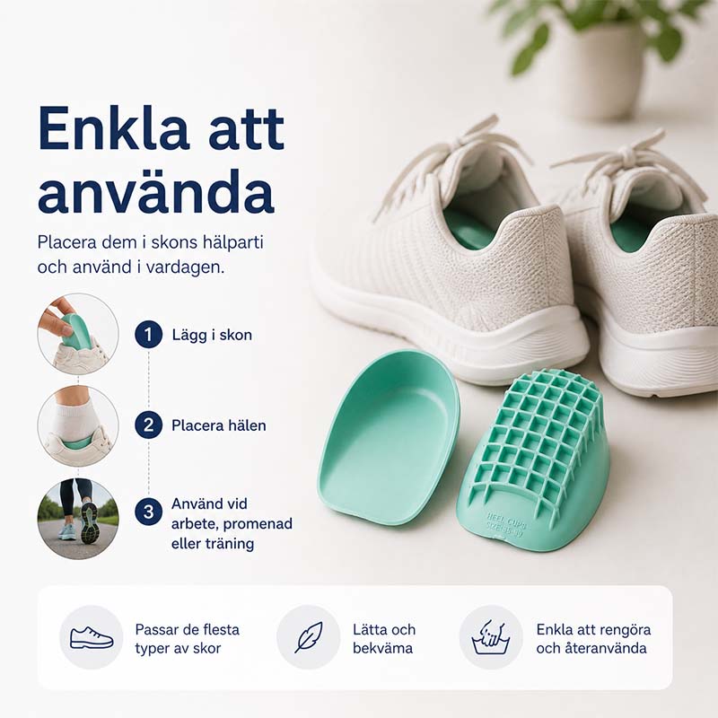 Hälkoppar mot hälsporre och hälsmärta - stötdämpande avlastning