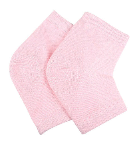 Hälsporre strumpor med hälskydd i gel Rosa