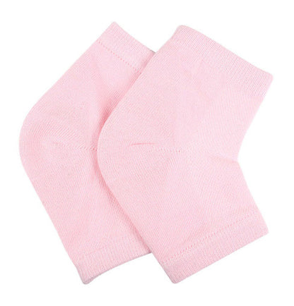 Hälsporre strumpor med hälskydd i gel Rosa