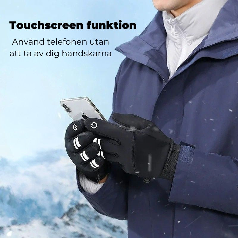 Handskar med värmande fleece och touchfunktion