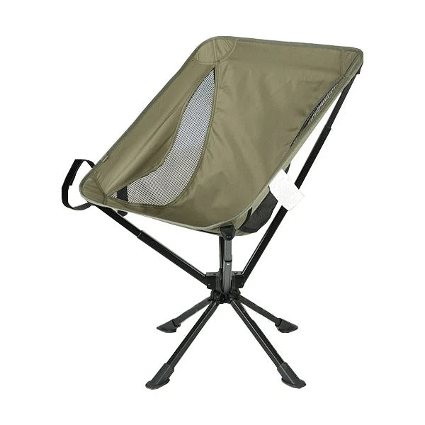 Hopfällbar campingstol - kompakt och ergonomisk Grön
