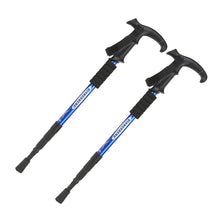 Hopfällbar vandringsstav med justerbar längd Blå