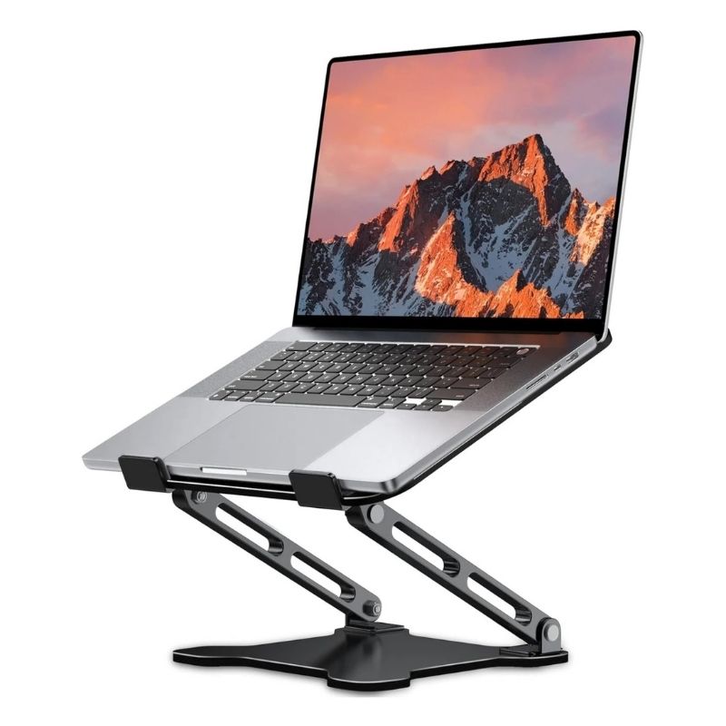 Hopfällbart laptopstativ för ergonomisk arbetsplats