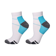 Kompressionsstrumpor för svullnad, hälsporre & fotvärk Blå