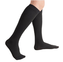 Stödstrumpor/kompressionstrumpor för åderbråck, svullnad och resestrumpor Svart