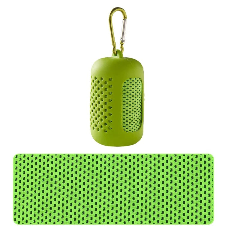 Kylhandduk för träning, feber och varma dagar 30x100 Grön