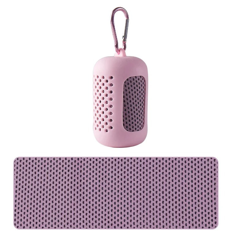 Kylhandduk för träning, feber och varma dagar 30x80cm Rosa