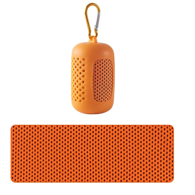 Kylhandduk för träning, feber och varma dagar 30x100 Orange