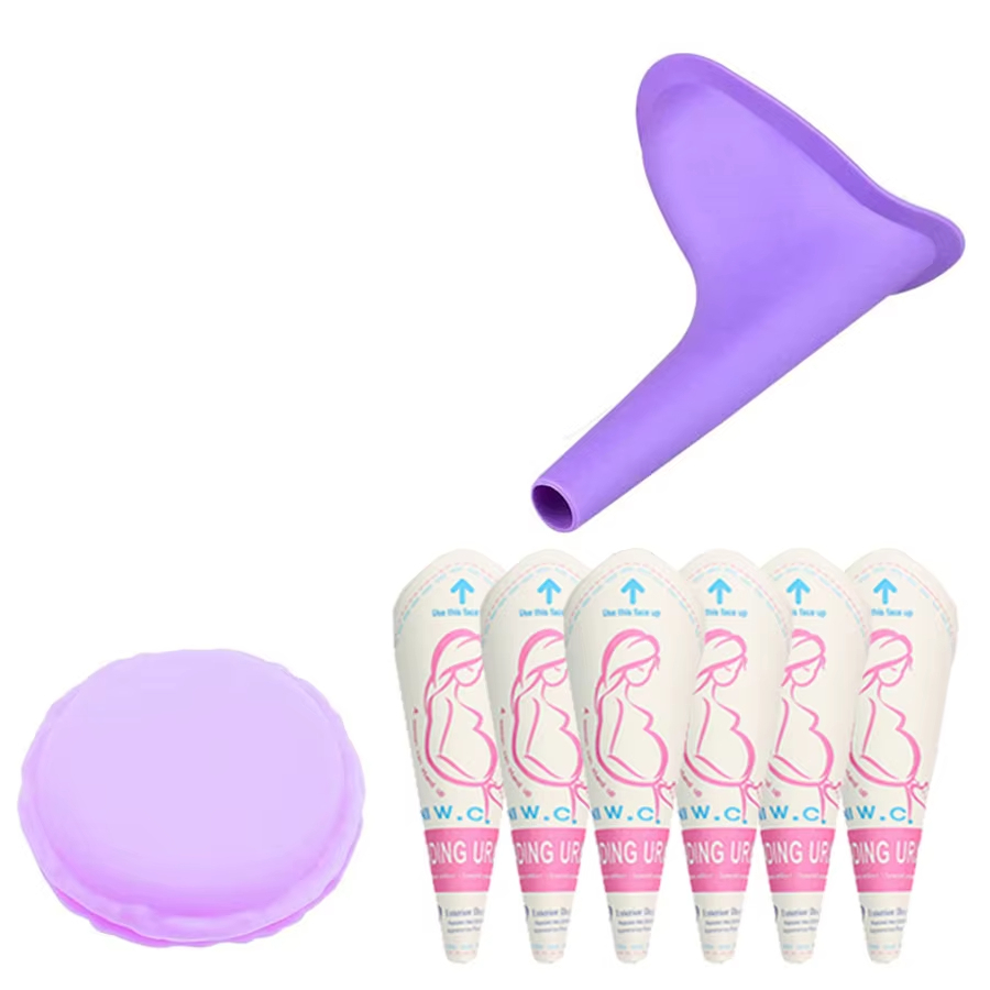 Portabel urinal för kvinnor Lila