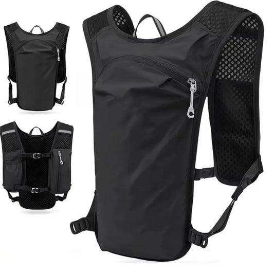 Löparryggsäck med reflex och fickor