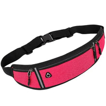 Justerbart löpbälte med mobilficka Rosa