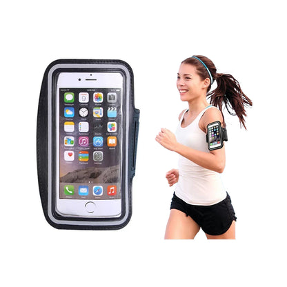 Mobilarmband för löpning – justerbart fodral med skärmskydd