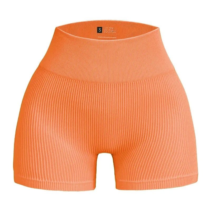 Ribbade träningsshorts Orange
