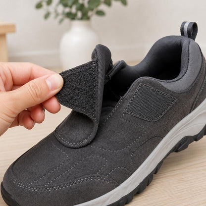 Promenadskor för breda fötter med justerbar passform