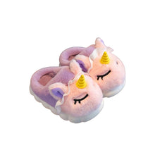 Barntofflor enhörning - mjuka & halkfria Lila