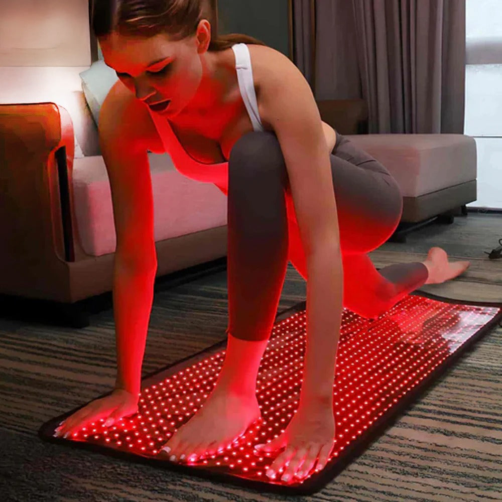 Rödljusterapi – Matta med 360 LED-lampor (80 x 30 cm, 660 nm & 850 nm)