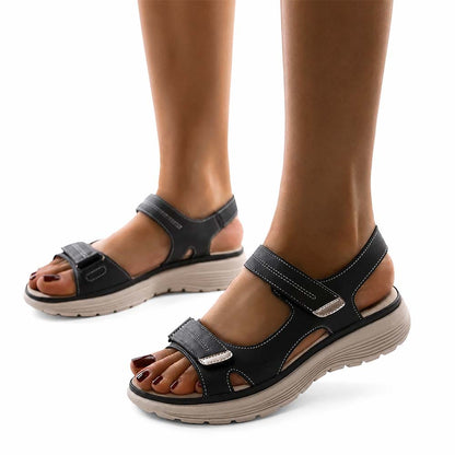 Sandaler med hålfotsstöd för dam Blå
