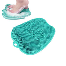 Skrubbmatta och fotskrubb – rengöring & massage i dusch Turkos