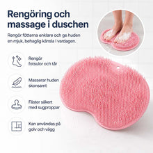 Skrubbmatta för fötter och kropp i duschen