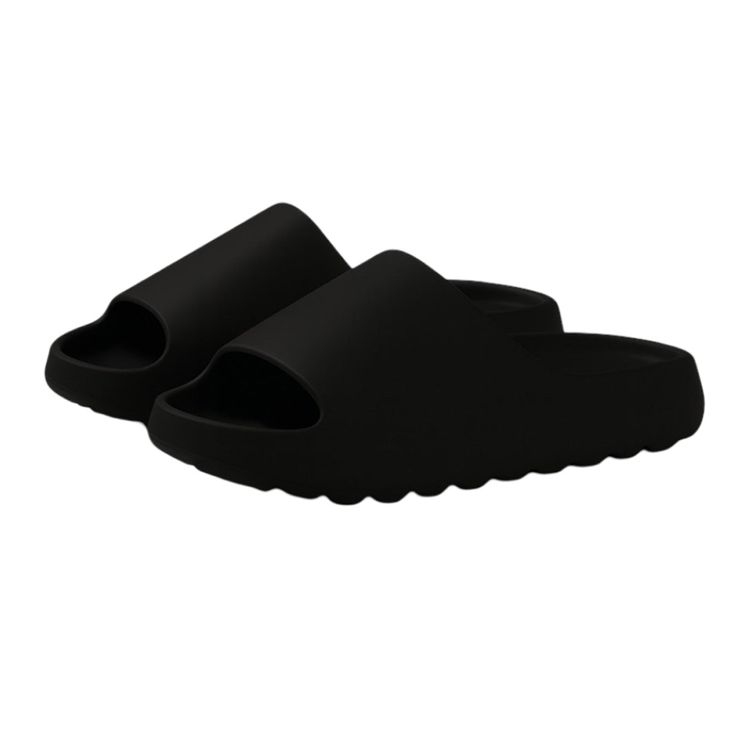 Slip-in tofflor - bekväma, lätta & stilrena Svart