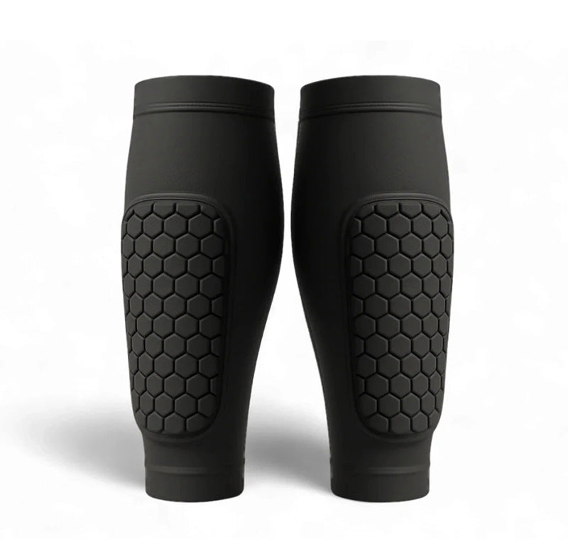 Smalbensskydd för skidåkning och fotboll Svart