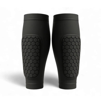 Smalbensskydd för skidåkning och fotboll Svart