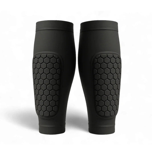 Smalbensskydd för skidåkning och fotboll Svart