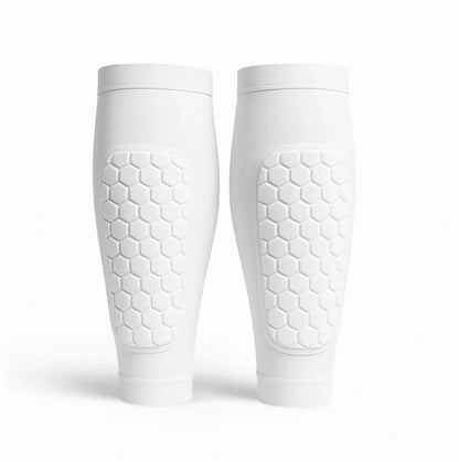 Smalbensskydd för skidåkning och fotboll Vit