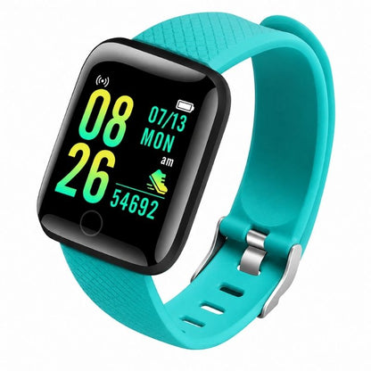 Smartklocka med pulsmätning och stegräknare Turkos