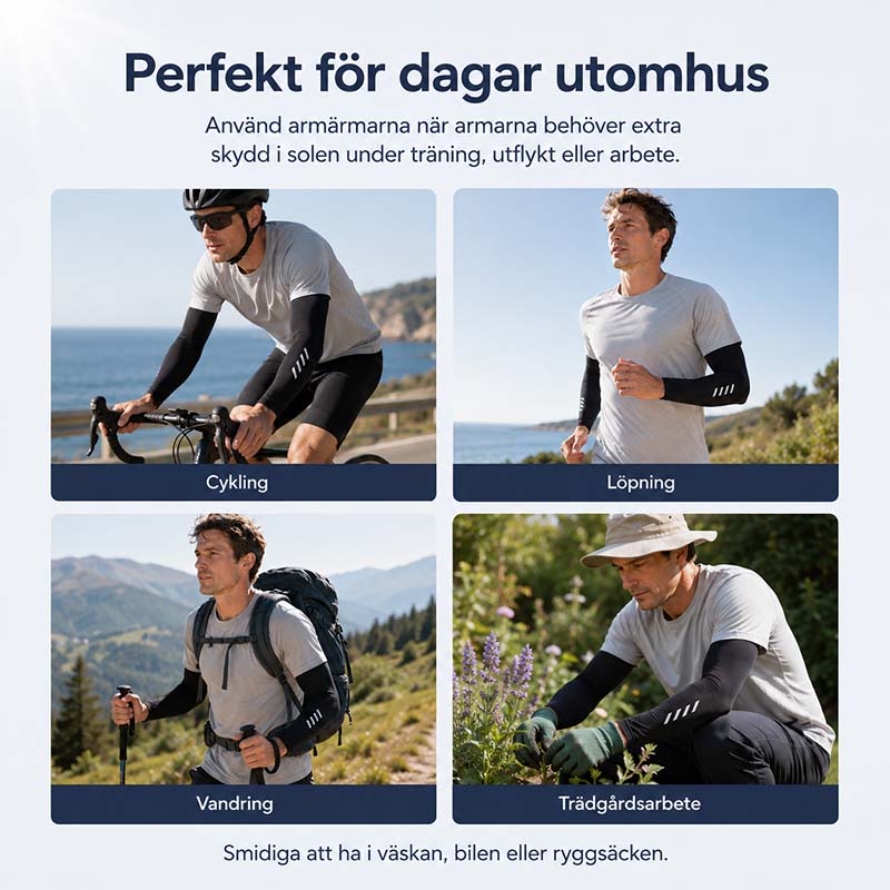 Solskydd för armar med UPF 50+
