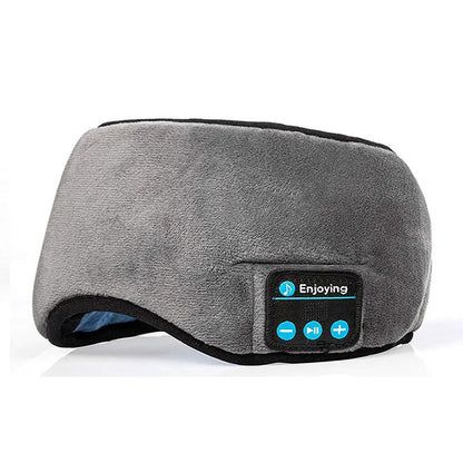 Sovmask med bluetooth och inbyggda hörlurar Grå