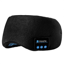 Sovmask med bluetooth och inbyggda hörlurar Svart