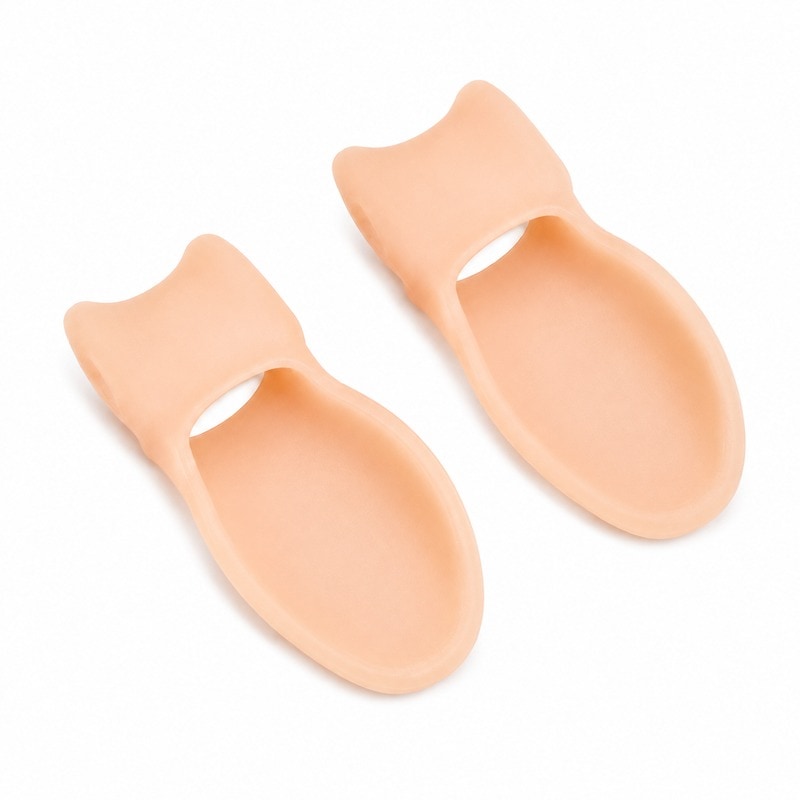 Tåskydd i silikon med tåseparator Beige