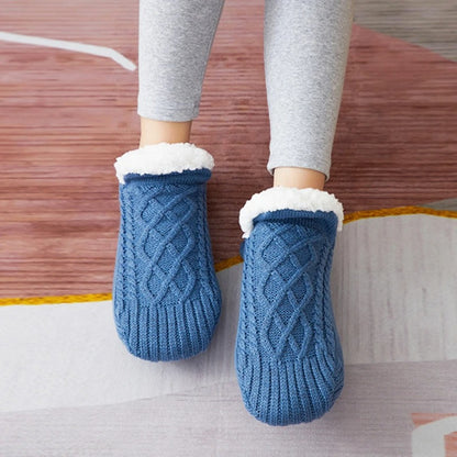 Toffelsockor med halkskydd – varma innesockor