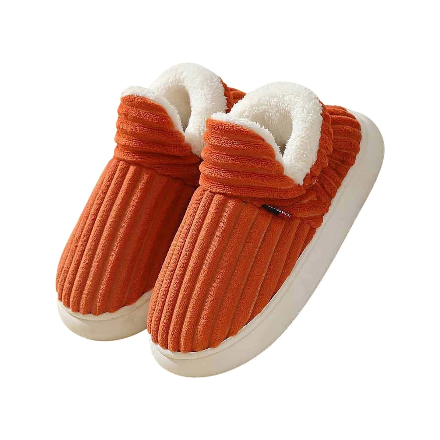 Tofflor med mjukt foder och halkfri sula Orange