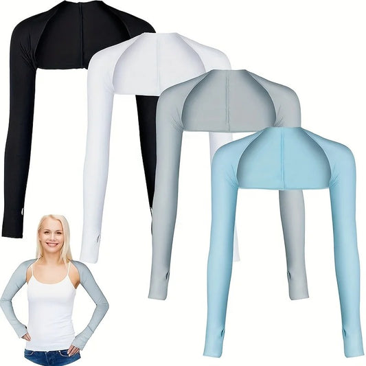 UV-ärmar med axelskydd – UPF 30+ & kylande material
