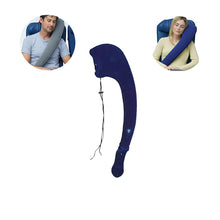 Uppblåsbar resekudde med kroppsstöd