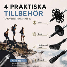 Vandringsstavar lätta och hopfällbara gångstavar
