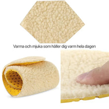 Varma skosulor syntetull - stötdämpande & isolerande