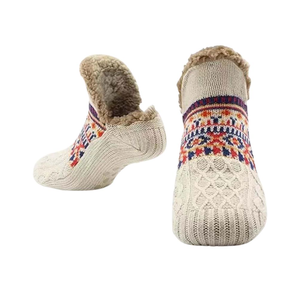 Varma sockor för kalla fötter - halkskydd