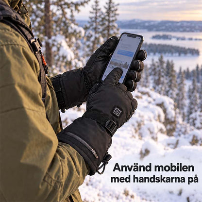 Uppladdningsbara värmehandskar i läder