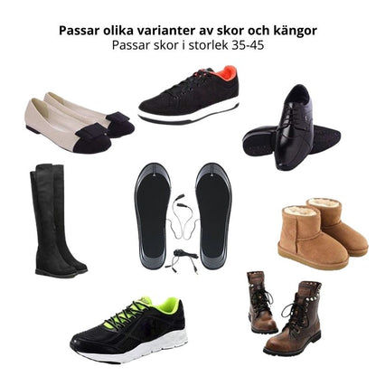 USB-värmesulor som kan klippas till rätt storlek