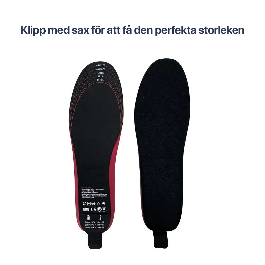 Värmesulor uppladdningsbara för kalla dagar