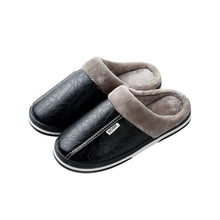 Varmfodrade innetofflor med halkfri sula Svart