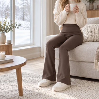 Värmeleggings med fleece och utsvängda ben