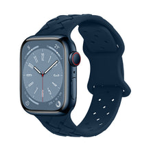 Apple Watch Armband - Braided Silicon Blå