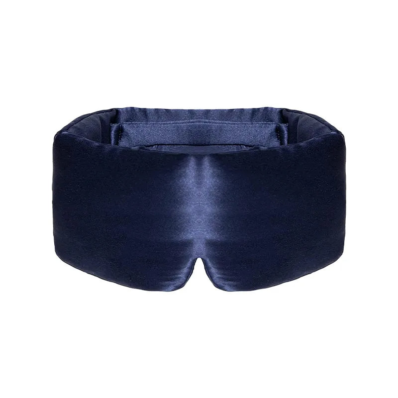 Sovmask i mullbärssilke Marinblå