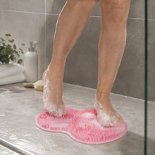 Skrubbmatta för fötter och kropp i duschen
