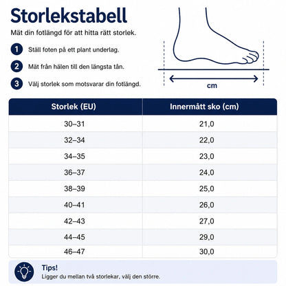 Ergonomiska tofflor med stötdämpande sula